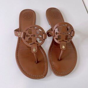 Tory Burch Miller Sandal in Vintage Vachetta Leather new money vacation summer